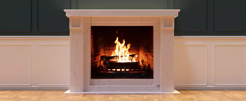 Open Flame Wood-Burning Fireplace Installation Services in Palo Alto, California