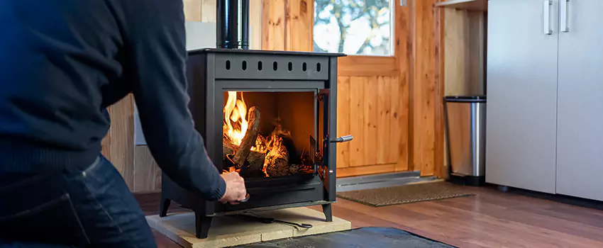 Open Hearth Wood Fireplace Installation in Palo Alto, CA